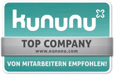 Auszeichnung für OMS Prüfservice als &quot;Top Company von Mitarbeitern empfohlen&quot; von kununu.com